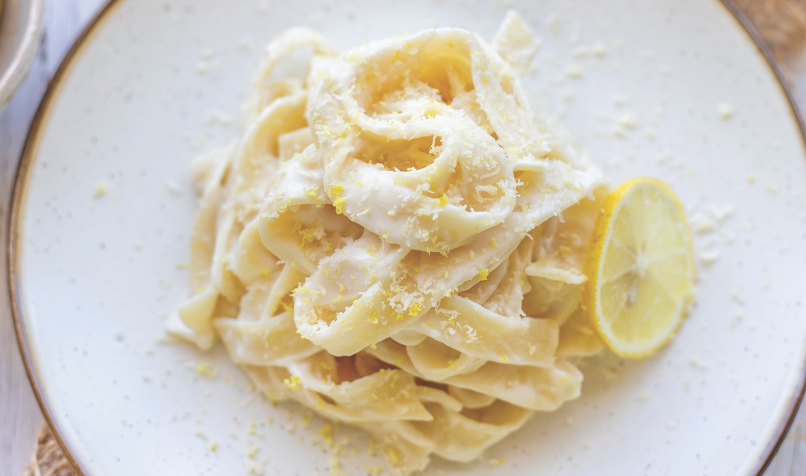 Vegan Buttery Lemon Pasta With Cashew Cream 1 VegNews.CreamyLemonPasta